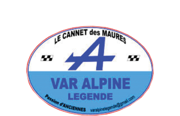 logo du club, ovale blanc et bleu à contour rouge, texte à l'intérieur décrivant le club - Agrandir l'image, fenêtre modale