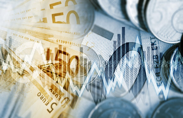 billets et chiffres en jaune et bleu - Agrandir l'image, fenêtre modale