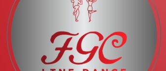 logo du club en argenté sur fond rouge