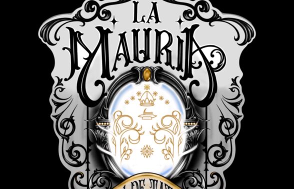 logo de l'entreprise avec des couleurs prédominantes de noir et gris, et quelques touches de doré, représentant du texte et des dessins effet "tatouage". - Agrandir l'image, fenêtre modale