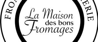 logo de l'entreprise constitué de textes noirs enfermés dans des cercles noirs sur fond blanc.