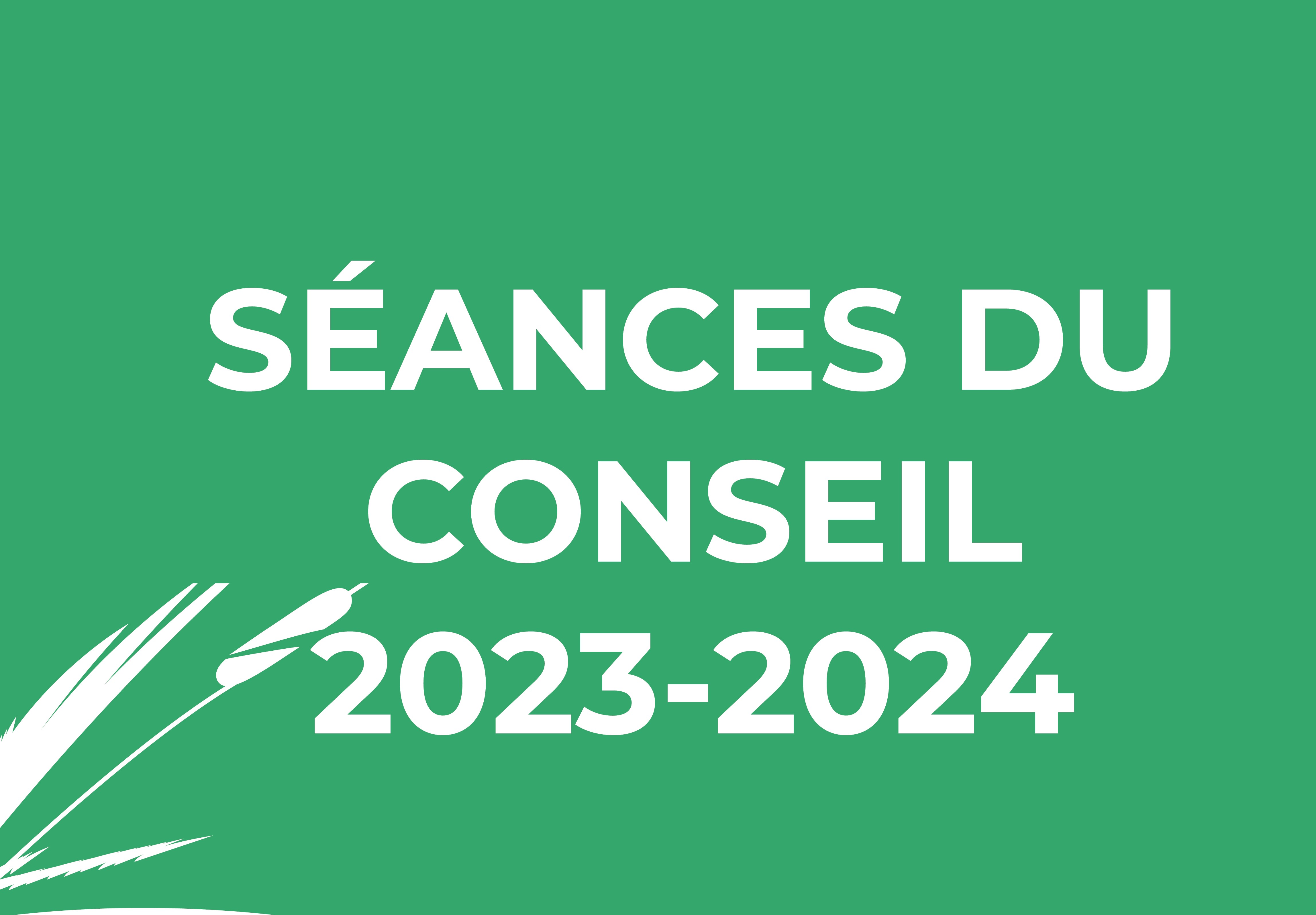 Séances du conseil 2023-2024